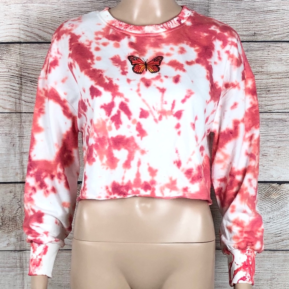 Boutique | Butterfly Tie Dye Sweater - Picture 2 of 6